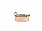 Mini Hammered Copper Plated Casserole Dish 12 x 3.5cm - Pack of 12