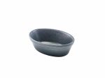 Forge Graphite Stoneware Oval Pie Dish 16cm - Pack of 6
