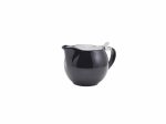 GenWare Porcelain Black Teapot with St/St Lid & Infuser 50cl/17.6oz - Pack of 6