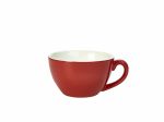Genware Porcelain Red Bowl Shaped Cup 34cl/12oz - Pack of 6
