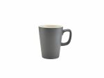 Genware Porcelain Matt Grey Latte Mug 34cl/12oz - Pack of 6
