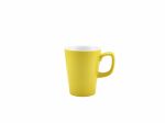Genware Porcelain Yellow Latte Mug 34cl/12oz - Pack of 6