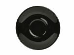 Genware Porcelain Black Saucer 16cm/6.25