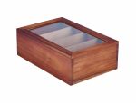 Acacia Wood Tea Box 30 x 20 x 10cm