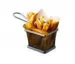 Serving Fry Basket Rectangular 12.5 X 10 X 8.5cm - Pack of 6