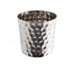 Hammered Stainless Steel Serving Cup 8.5 x 8.5cm - Pack of 12