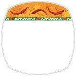 Churchill Salsa Square Plates 254mm (Pack of 12)