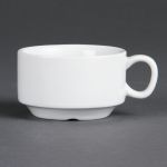 Olympia Whiteware Stacking Espresso Cups 85ml 3oz (Pack of 12)