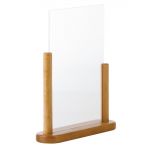 Securit Acrylic Menu Holder With Wooden Frame