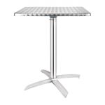 Bolero Square Flip Top Table Stainless Steel 600mm