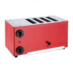 Rowlett Regent 4 Slot Toaster Traffic Red with 2x Additional Elements