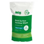 Jantex Green Surface Sanitiser Wipes Refill Pack 200mm (Pack of 200)