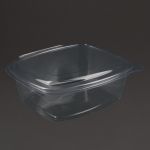Vegware Compostable PLA Hinged-Lid Deli Containers