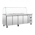 Polar U-Series Four Door Refrigerated Gastronorm Saladette Counter