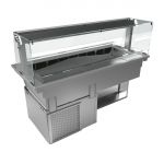 Moffat Drop-In Square Glass Refrigerated Well