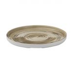 Churchill Stonecast Patina Antique Taupe Walled Plates 260mm (Pack of 6)