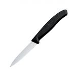Victorinox Paring Knife Pointed Tip Serrated Edge 8cm Black