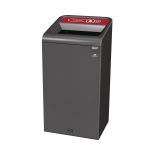 Rubbermaid Configure Container with Plastic Recycling Label Red 87L