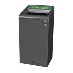 Rubbermaid Configure Container with Glass Recycling Label Green 87L