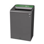 Rubbermaid Configure Container with Glass Recycling Label Green 125L