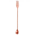 Beaumont Mezclar Cocktail Spoon With Fork Copper
