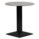 Turin Metal Base Round Dining Table with Laminate Top Concrete 600mm
