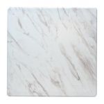 Square Laminate Table Top Marble Effect
