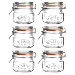 Kilner Clip Top Square Preserve Jars 500ml (Pack of 6)
