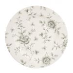Churchill Vintage Prints Rose Chintz Profile Plates Grey 170mm (Pack of 6)