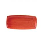 Churchill Stonecast Rectangular Plate Berry Red 295 x 150mm (Pack of 12)