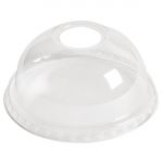 eGreen Flexy-Glass Recyclable Domed Lids For Pint Glasses With Hole 95mm (Pack of 1000)