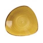 Churchill Stonecast Triangle Bowl Mustard Seed Yellow 229mm (Pack of 12)