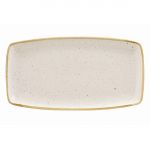 Churchill Stonecast Rectangular Plate Barley White 350 x 185mm