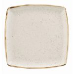 Churchill Stonecast Deep Square Plate Barley White 260mm (Pack of 6)