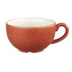 Churchill Stonecast Cappuccino Cup Spiced Orange 12oz (Pack of 12)