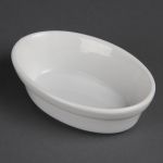 Olympia Whiteware Oval Pie Bowls 145mm (Pack of 6)