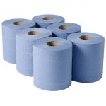 Jantex Centrefeed Blue Rolls 2-Ply 120m (Pack of 6)