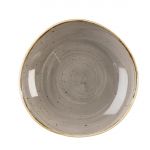 Churchill Stonecast Round Bowl Peppercorn Grey 253mm (Pack of 12)