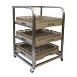 Craven Stainless Steel Glass Tray Trolley