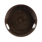 Churchill Stonecast Patina Coupe Plates Black 165mm (Pack of 12)
