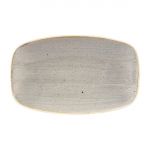 Churchill Stonecast Rectangular Plates Peppercorn Grey 121 x 200mm