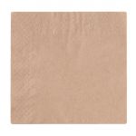 Vegware Recycled Cocktail Napkin Kraft 24x24cm 2ply 1/4 Fold (Pack of 4000)