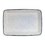 Churchill Stonecast Hints Rectangular Baking Dishes Indigo Blue 250 x 380mm