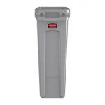 Rubbermaid Slim Jim Container With Venting Channels Grey 87Ltr