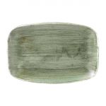 Churchill Stonecast Patina Oblong Plates Burnished Green 305x198mm (Pack of 6)
