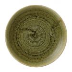Stonecast Plume Olive Coupe Plate 6 1/2 