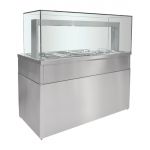 Parry Heated Bain Marie Servery Counter with Glass HGBM