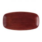 Churchill Stonecast Patina Chefs Oblong Plate Red Rust 287x152mm (Pack of 12)