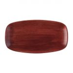 Churchill Stonecast Patina Chefs Oblong Plate Red Rust 348x189mm (Pack of 6)