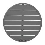 Bolero Aluminium Round Table Top Dark Grey 580mm